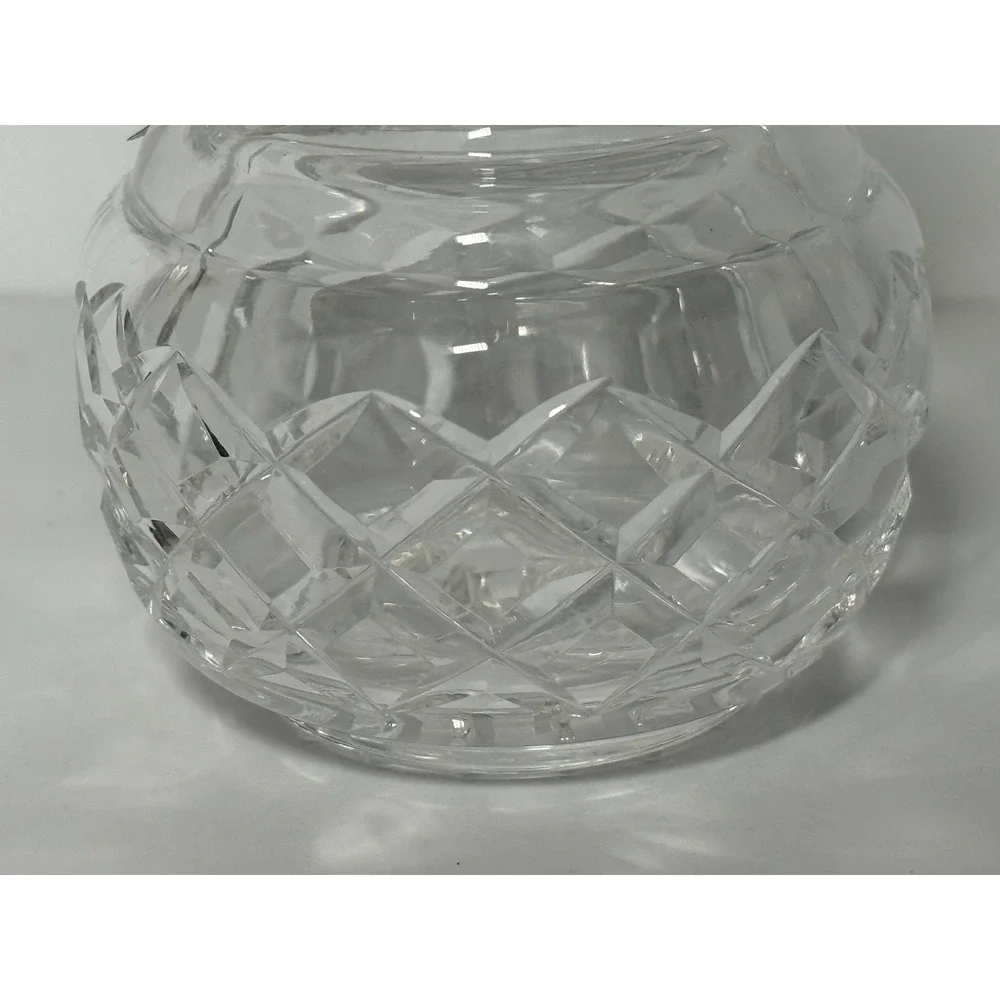 Vintage Waterford Alana Crystal Bud Vase Signed Original Sticker 3.75